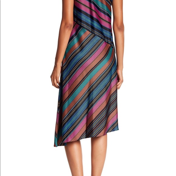 Maggy London One Shoulder Asymmetrical Dress Sz 6 - Picture 3 of 8